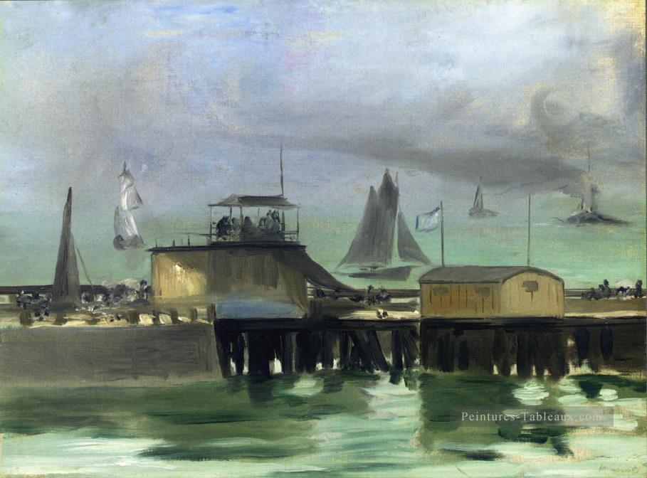 La jetée de Boulogne Édouard Manet Peintures à l'huile